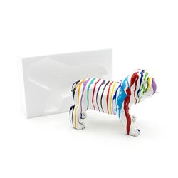 Lot de 2 bouledogues coquins "Tire la langue", 61 x 32 x 38 cm