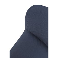 High fabric armchair in dark blue, 83 x 81 x 114 cm | Dins