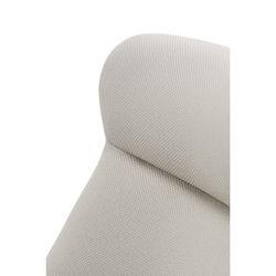 High armchair in cream fabric, 83 x 81 x 114 cm | Dins