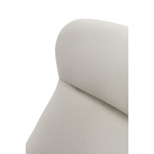 High armchair in cream fabric, 83 x 81 x 114 cm | Dins
