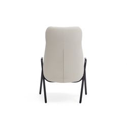 High armchair in cream fabric, 83 x 81 x 114 cm | Dins