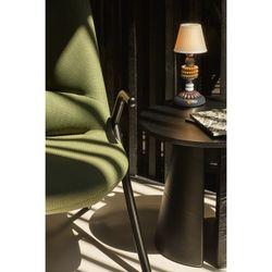 High armchair in dark green fabric, 83 x 81 x 114 cm | Dins