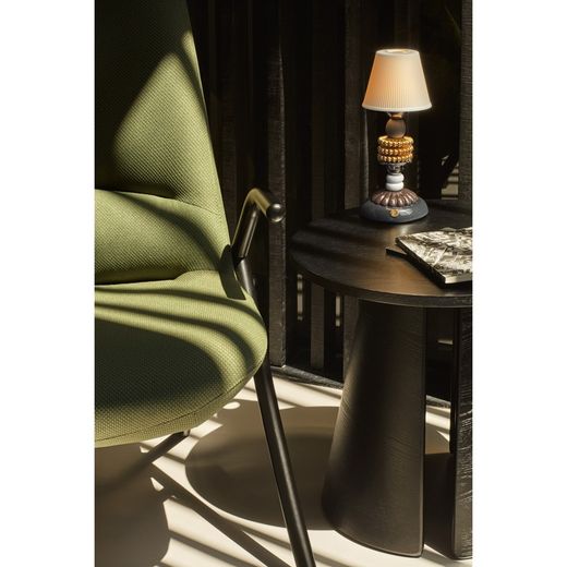 High armchair in dark green fabric, 83 x 81 x 114 cm | Dins