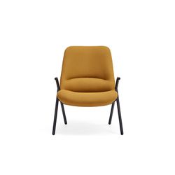 Low mustard fabric armchair, 83 x 77 x 90 cm | Dins