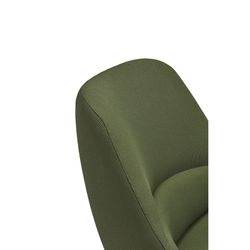 Low armchair in dark green fabric, 83 x 77 x 90 cm | Dins