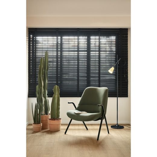 Low armchair in dark green fabric, 83 x 77 x 90 cm | Dins