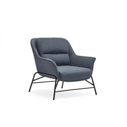 Petrol blue fabric armchair, 88 x 84 x 87 cm | Sadira