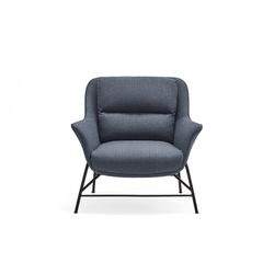 Petrol blue fabric armchair, 88 x 84 x 87 cm | Sadira