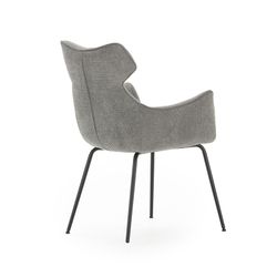 Fabric armchair in grey, 60 x 65 x 90 cm | Dara