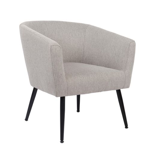 Butaca de tejido en gris, 66 x 64 x 70 cm | Melrose