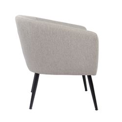Butaca de tejido en gris, 66 x 64 x 70 cm | Melrose