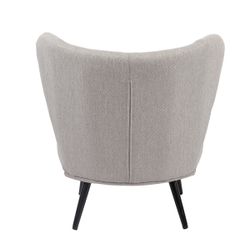 Butaca de tejido en gris, 73,5 x 78 x 76 cm | Elle