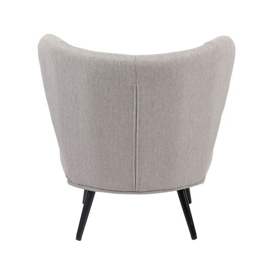 Butaca de tejido en gris, 73,5 x 78 x 76 cm | Elle
