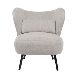 Butaca de tejido en gris, 73,5 x 78 x 76 cm | Elle