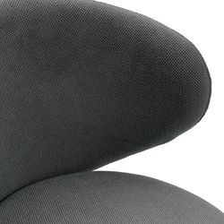 Dark grey fabric armchair, 76 x 73 x 77 cm | Rush