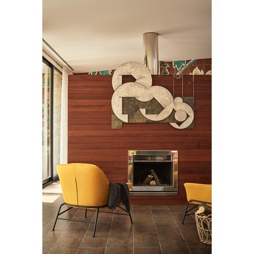 Mustard fabric armchair, 88 x 84 x 87 cm | Sadira