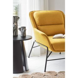 Mustard fabric armchair, 88 x 84 x 87 cm | Sadira