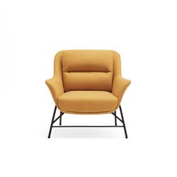 Mustard fabric armchair, 88 x 84 x 87 cm | Sadira