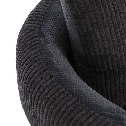 Black fabric armchair, 70 x 61 x 72.5 cm | Aruni