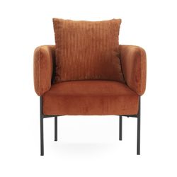 Fabric armchair in tile, 70 x 61 x 72.5 cm | Aruni