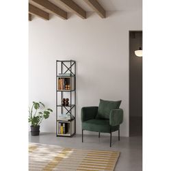 Fabric armchair in green, 70 x 61 x 72.5 cm | Aruni