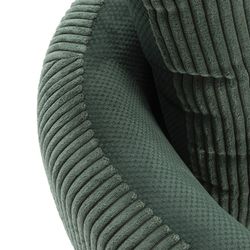 Fabric armchair in green, 70 x 61 x 72.5 cm | Aruni