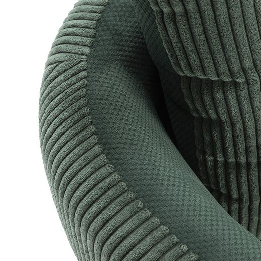 Fabric armchair in green, 70 x 61 x 72.5 cm | Aruni