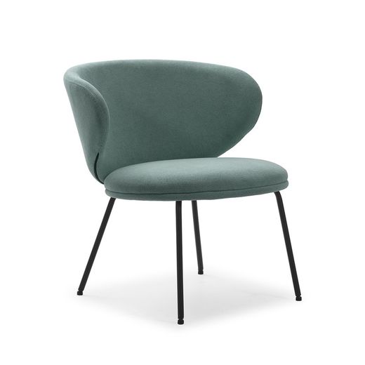 Butaca de tejido en verde, 76 x 73 x 77 cm | Rush