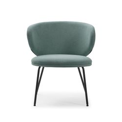 Fabric armchair in green, 76 x 73 x 77 cm | Rush