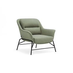 Butaca de tejido en verde grisáceo, 88 x 84 x 87 cm | Sadira