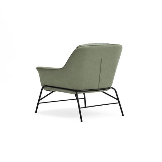 Grayish green fabric armchair, 88 x 84 x 87 cm | Sadira