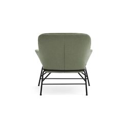 Grayish green fabric armchair, 88 x 84 x 87 cm | Sadira