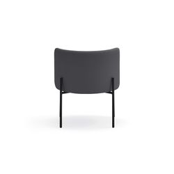 Dark grey fabric and metal armchair, 65 x 60 x 74 cm | Mogi