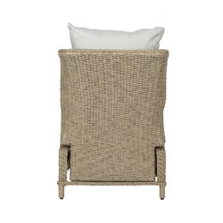 Relaxsessel aus Aluminium und synthetischem Rattan in Natur, 68 x 87 x 111 cm | Oregon