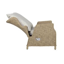 Relaxsessel aus Aluminium und synthetischem Rattan in Natur, 68 x 87 x 111 cm | Oregon