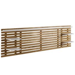 Pine headboard in natural and white, 240 x 23,4 x 61,9 cm | Nidra
