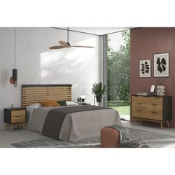 Kopfteil aus Kiefernholz in Bocamina und Natur, 146 x 5 x 100 cm | lavis