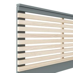 Hoofdbord van grenenhout in groen en naturel, 146 x 5 x 100 cm | Pisco