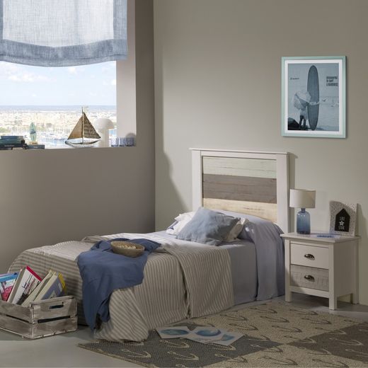 Bedroom set, headboard, 2-drawer table and chest of drawers | romantic