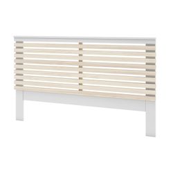 Sänggavel i vit och naturlig furu, 146 x 5 x 100 cm | Campus