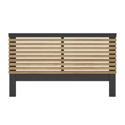 Κεφαλάρι από πεύκο σε φυσικό και μαύρο, 163 x 5 x 100 cm | lavis