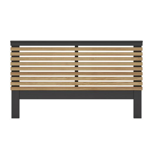 Κεφαλάρι από πεύκο σε φυσικό και μαύρο, 163 x 5 x 100 cm | lavis