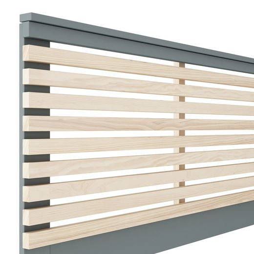 Kopfteil aus Kiefernholz in Grün und Natur, 163 x 5 x 100 cm | Stephanie