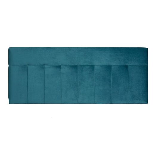 Testiera in velluto verde, 152 x 8 x 65 cm