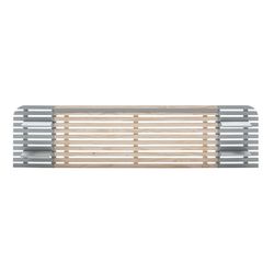 Gray/Natural DIMAS Headboard in Pine and MDF, 240x23.4x61.9 cm