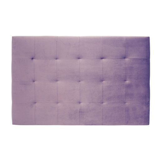 Cabecero Falso Capitone de Terciopelo Lila, 155x100 cm