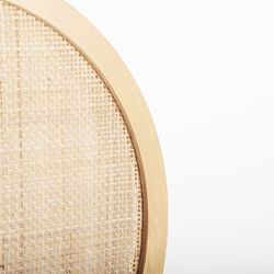 Larvik sänggavel i furu, rotting och sammet i natur, 160 x 3 x 130 cm