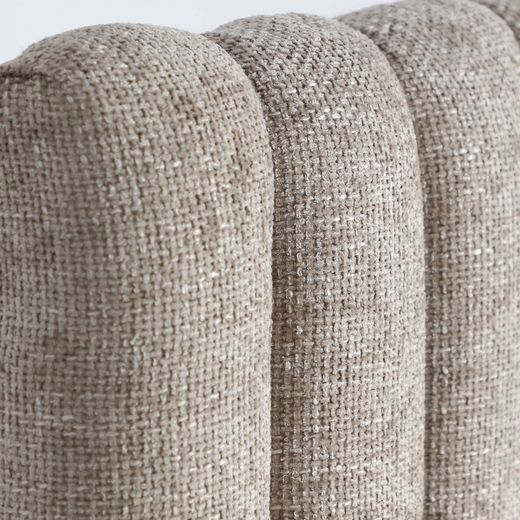 Cabezal de algodón en gris , 160 x 9 x 122 cm | Gilley