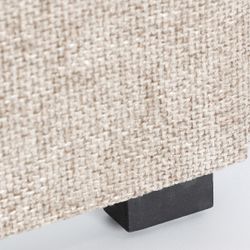 Cabezal de algodón en gris , 160 x 9 x 122 cm | Gilley