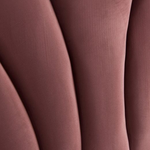 Cabezal terciopelo rosa 160×9×130 cm | Ossera